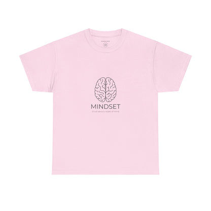 Mindset Unisex Heavy Cotton Tee - Motivational Shirt, Gift, Positive Vibe, Wellness Fashion, Inspirational Clothing