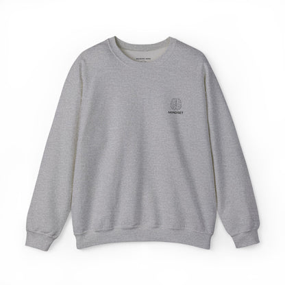 Mindset - Embroidered Cozy Autumn Unisex Sweatshirt, Fall Fashion, Comfortable Casual Wear, Gift, Everyday Style