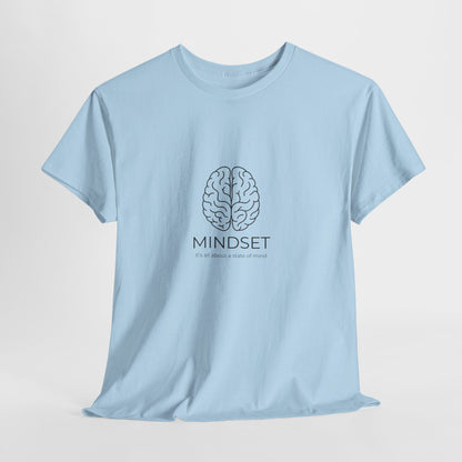 Mindset Unisex Heavy Cotton Tee - Motivational Shirt, Gift, Positive Vibe, Wellness Fashion, Inspirational Clothing