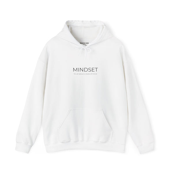 Mindset Unisex Heavy Blend Hooded Sweatshirt, Cozy Hoodie for Inspiration, Perfect Gift for Mindfulness, Motivational Apparel.
