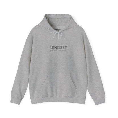 Mindset Unisex Heavy Blend Hooded Sweatshirt, Cozy Hoodie for Inspiration, Perfect Gift for Mindfulness, Motivational Apparel.