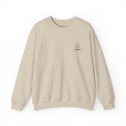 Mindset - Embroidered Cozy Autumn Unisex Sweatshirt, Fall Fashion, Comfortable Casual Wear, Gift, Everyday Style