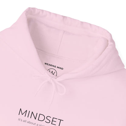 Mindset Unisex Heavy Blend Hooded Sweatshirt, Cozy Hoodie for Inspiration, Perfect Gift for Mindfulness, Motivational Apparel.