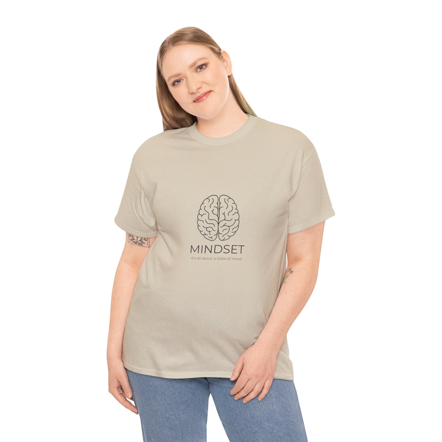 Mindset Unisex Heavy Cotton Tee - Motivational Shirt, Gift, Positive Vibe, Wellness Fashion, Inspirational Clothing