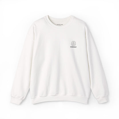 Mindset - Embroidered Cozy Autumn Unisex Sweatshirt, Fall Fashion, Comfortable Casual Wear, Gift, Everyday Style