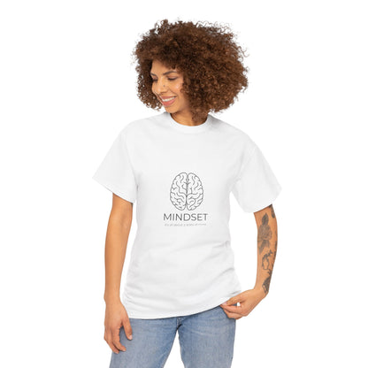 Mindset Unisex Heavy Cotton Tee - Motivational Shirt, Gift, Positive Vibe, Wellness Fashion, Inspirational Clothing