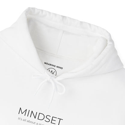 Mindset Unisex Heavy Blend Hooded Sweatshirt, Cozy Hoodie for Inspiration, Perfect Gift for Mindfulness, Motivational Apparel.