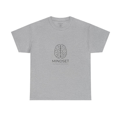 Mindset Unisex Heavy Cotton Tee - Motivational Shirt, Gift, Positive Vibe, Wellness Fashion, Inspirational Clothing