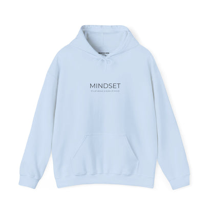 Mindset Unisex Heavy Blend Hooded Sweatshirt, Cozy Hoodie for Inspiration, Perfect Gift for Mindfulness, Motivational Apparel.
