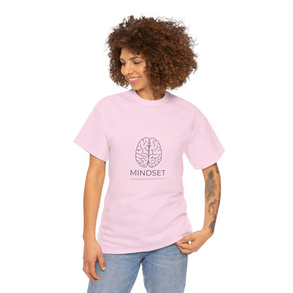 Mindset Unisex Heavy Cotton Tee - Motivational Shirt, Gift, Positive Vibe, Wellness Fashion, Inspirational Clothing