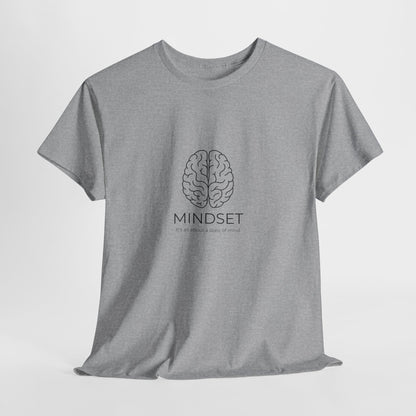 Mindset Unisex Heavy Cotton Tee - Motivational Shirt, Gift, Positive Vibe, Wellness Fashion, Inspirational Clothing