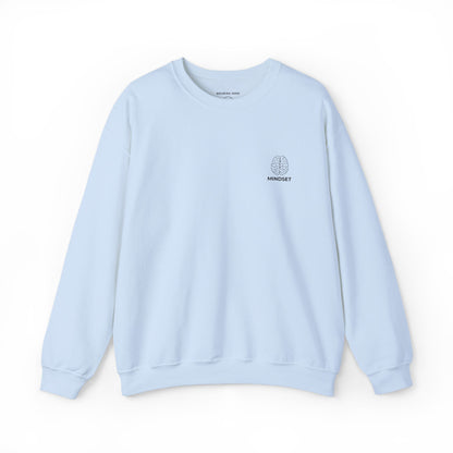 Mindset - Embroidered Cozy Autumn Unisex Sweatshirt, Fall Fashion, Comfortable Casual Wear, Gift, Everyday Style