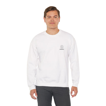 Mindset - Embroidered Cozy Autumn Unisex Sweatshirt, Fall Fashion, Comfortable Casual Wear, Gift, Everyday Style