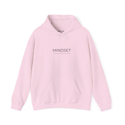 Mindset Unisex Heavy Blend Hooded Sweatshirt, Cozy Hoodie for Inspiration, Perfect Gift for Mindfulness, Motivational Apparel.