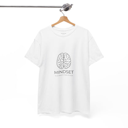 Mindset Unisex Heavy Cotton Tee - Motivational Shirt, Gift, Positive Vibe, Wellness Fashion, Inspirational Clothing