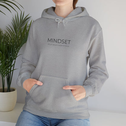 Mindset Unisex Heavy Blend Hooded Sweatshirt, Cozy Hoodie for Inspiration, Perfect Gift for Mindfulness, Motivational Apparel.