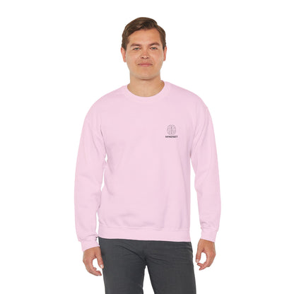 Mindset - Embroidered Cozy Autumn Unisex Sweatshirt, Fall Fashion, Comfortable Casual Wear, Gift, Everyday Style