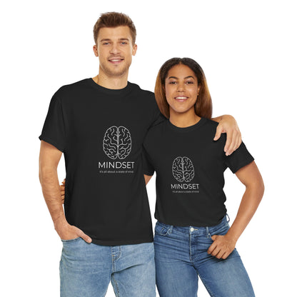 Mindset Unisex Heavy Cotton Tee - Motivational Shirt, Gift, Positive Vibe, Wellness Fashion, Inspirational Clothing